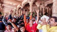 Hindu devotees throng Bhojshala, no namaz on 1st Friday since HC verdict; Muslims sport black bands