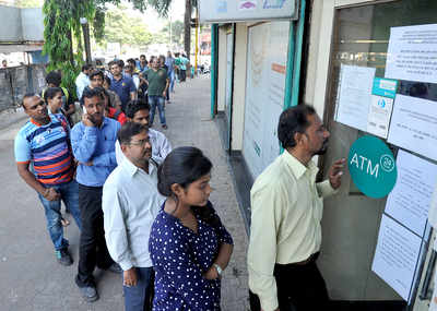 Demonetisation: Weekend rush add to woes; ATMs run dry on cash