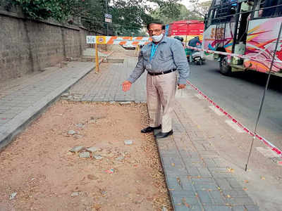 BBMP chief gets footpath fixed within 12 hrs of BM report