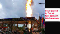 Bhubaneswar: Four injured in fire at fuel pump near Raj Bhawan 