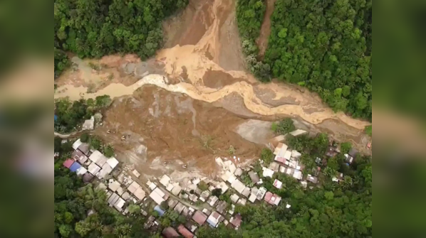 Devastating landslide