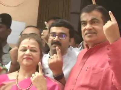Nitin Gadkari casts vote in Nagpur, says will win by bigger margin against Nana Patole