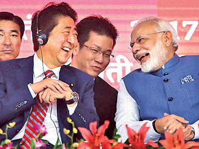 India, Japan launch bullet train, talk defence as China watches
