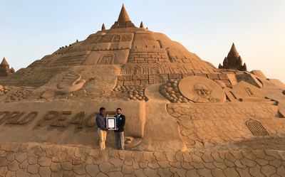 Indian sand artist makes world record for building highest castle