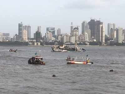 Mumbai’s Ark Deck floatel lists off Bandra coastline