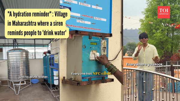 "A hydration reminder" : Village in Maharashtra where a siren reminds people to 'drink water'