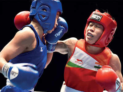 World Boxing Championship: Mary Kom seals spot in quarterfinals, Swaeety Bora out