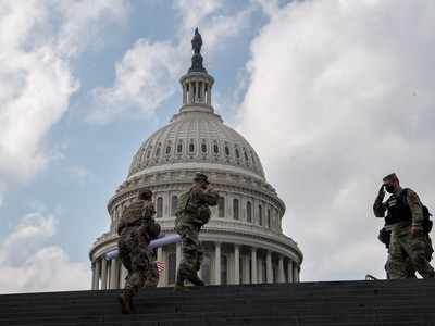 US Capitol goes into temporary lockdown after fire breaks out nearby