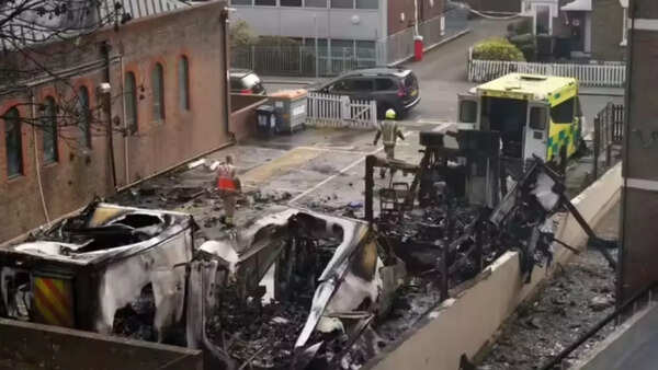 UK police arrest 2 men in antisemitic arson attack on Jewish community ambulances in London