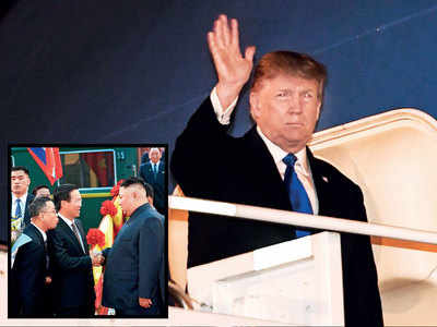Trump lands in Vietnam for summit with N Korea’s Kim