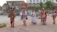 Garba dancer designs PPE kit-themed Navratri costume 