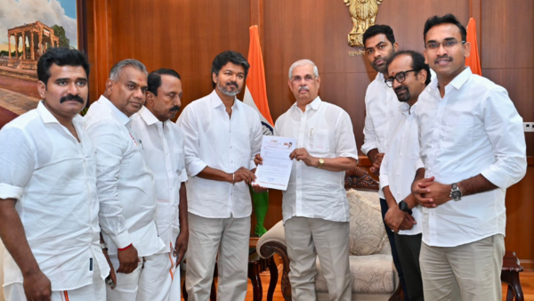 Vijay's oath-taking delayed as TVK struggles to show governor numbers