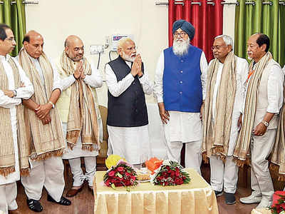 NDA leaders in tow, Modi files nomination from Varanasi