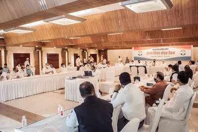 Despite ban on political gatherings in Maharashtra, Congress holds Parliamentary Board meeting