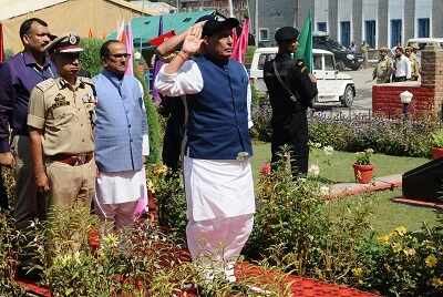 Rajnath Singh praises Jammu and Kashmir Police, says they are born with unassailable and unmatched courage