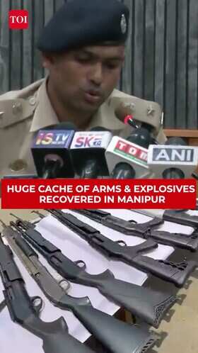 Manipur: Security Forces Recover Massive Arms Cache In Raid On UNLF (P) Camp