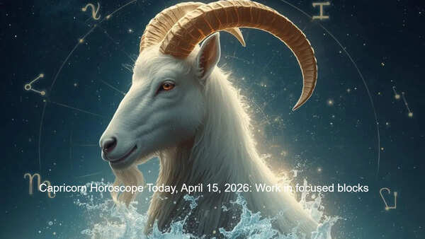 Capricorn Horoscope Today, April 15, 2026: Work in focused blocks