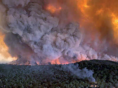 Thousands of tourists flee Australia bushfires