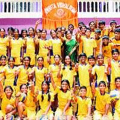 Amrita Vidyalayam wins four titles in dist volleyball tourney