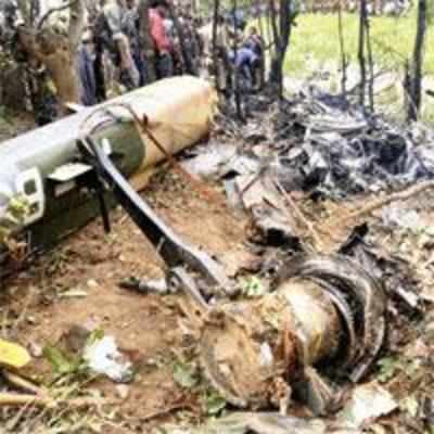 BSF copter crash kills 3, another MiG goes down