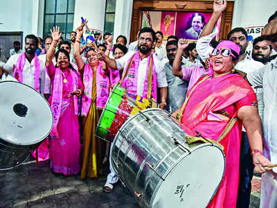 TRS wrests Munugode, BJP wins 4 seats, Cong scores nil in bypolls