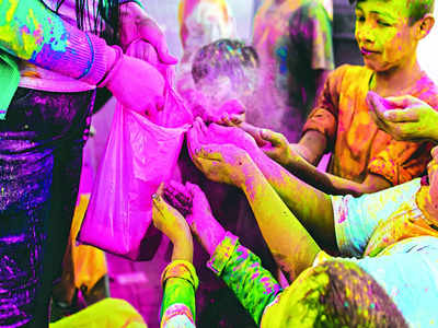 Holi: Splash colours out of harm’s way