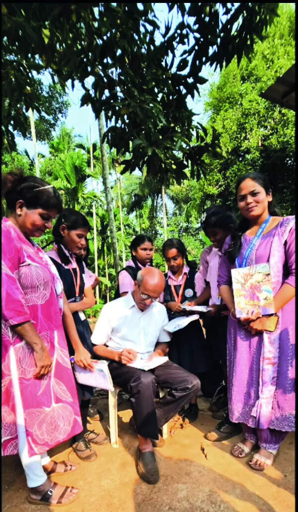 Students take ‘live’ lessons from natural farming hero