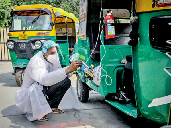 O2 autos roll out in Gurugram, to double as ‘ambulance’