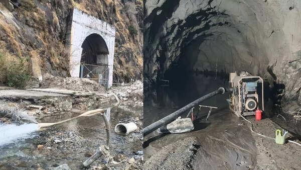 Dewatering work begins at Lohari Nagpal tunnels in Uttarkashi