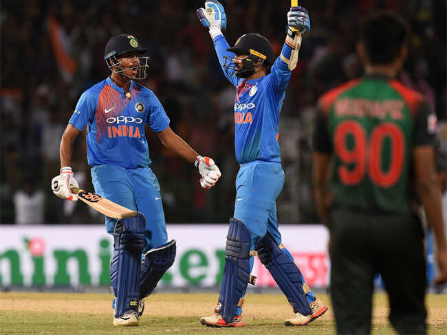 Nidahas Trophy final: Dinesh Karthik&rsquo;s epic and other last-ball finishes in T20Is