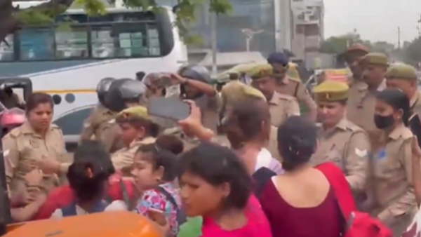 Fresh workers’ protest erupts in Noida over salary hike demand, police deployed; SP, CPI(M) delegation heads to meet agitators