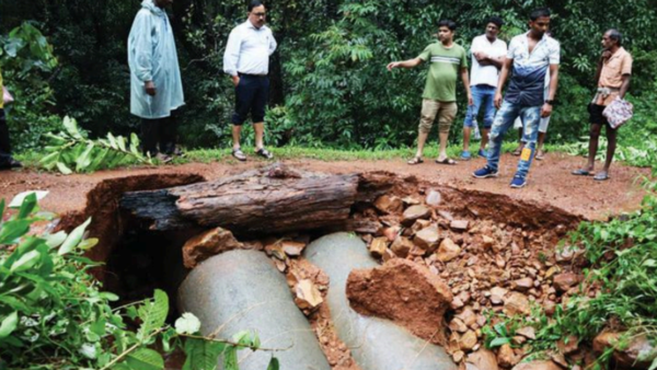Cajugotto cut off as water erases its only road