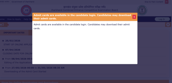 Jharkhand BEd admit card 2026 released at bedcet.jceceb.org.in: Direct link to download JCECEB hall ticket