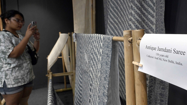 Threads of time: Bangladesh’s Jamdani saris weaves its story in Delhi