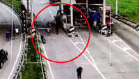 Caught on cam: Toll plaza employee thrashed by miscreants in Greater Noida 