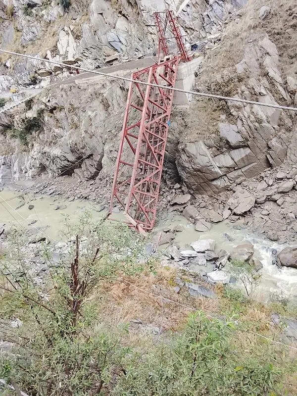Rs 6cr bridge nearing completion collapses after landslide in Chamba