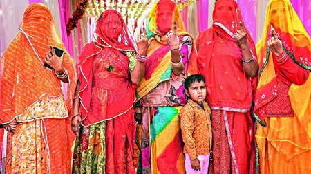 More women than men voted in Raj; final turnout 75.4%