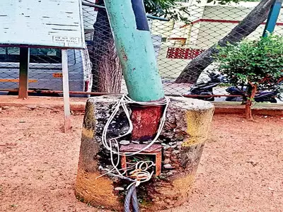 Broken benches, dead lights at parlous park