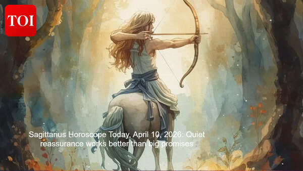 Sagittarius Horoscope Today, April 10, 2026: Quiet reassurance works better than big promises