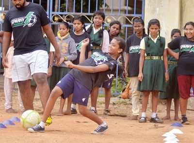 These Bengaluru schoolgirls can prove that when it comes to football, you don’t always need fancy studs to get going