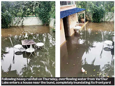 At midnight, lakes overflow, rainwater enters homes