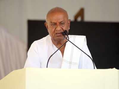 Deve Gowda hits out at BJP for questioning CM HD Kumaraswamy's US trip