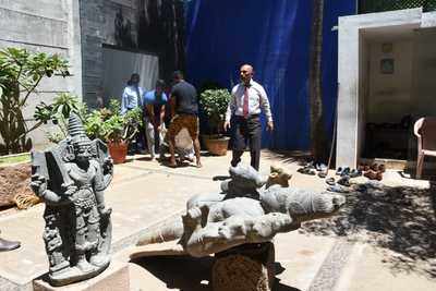 'Stolen' antiques seized from businessman Ranvir Shah's house