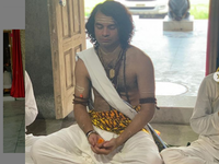 Watch: Lalu Yadav's son dresses up as Lord Shiva 