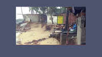 Houses partially damaged due to tidal waves in Karnataka’s Mangaluru 
