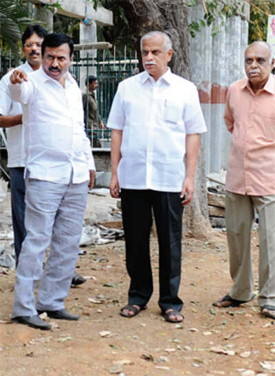 Two MLAs walk the talk ...for better pavements