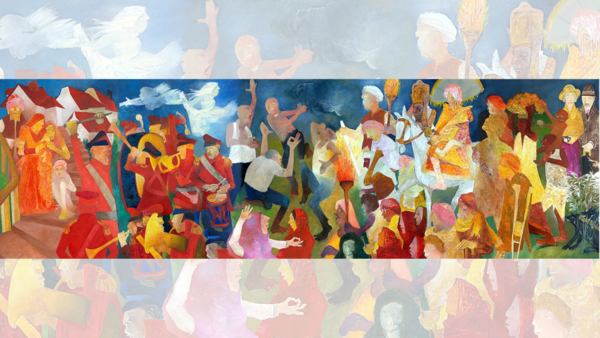 Band, bajaa, record: Artist Krishen Khanna marks a century on canvas