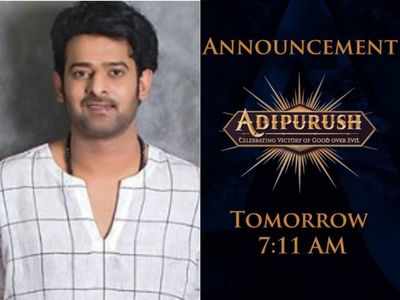Adipurush: Prabhas, Om Raut reveal formal announcement related to the film to be made tomorrow