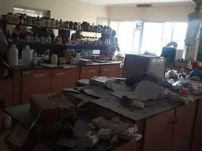 Six injured in detonator blast at a laboratory in Madiwala