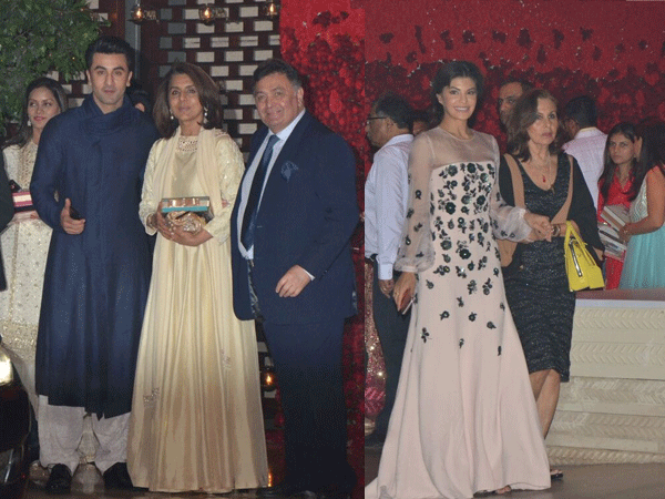 Ranbir, Hrithik, Jacqueline attend Ambani's bash